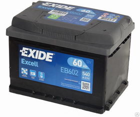 Аккумулятор Exide EB602 60 Ач 540 A/EN обратная полярность