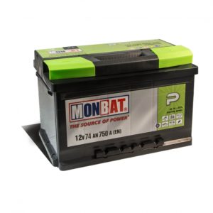 Аккумулятор 74 Ач Monbat Premium обратная полярность, 750 A/EN