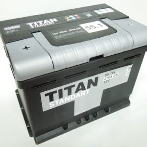 Аккумулятор 55 А. ч. Titan SD (Титан) прямая полярность, 470 A/EN