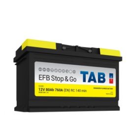 Автомобильный аккумулятор TAB EFB Stop&Go 80 Ач 760 A/EN обратная полярность