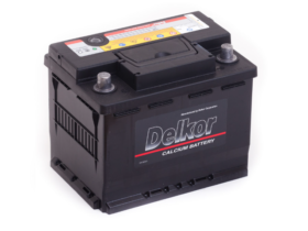 Автомобильный аккумулятор Delkor 56177 61Ач низкий 600 A/EN обратная полярность