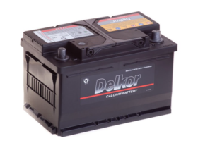 Автомобильный аккумулятор Delkor 57539 75Ач низкий 650 A/EN обратная полярность