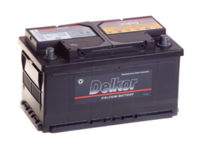 Автомобильный аккумулятор Delkor 58039 80Ач низкий 730 A/EN обратная полярность