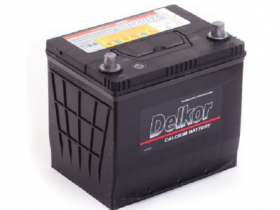 Автомобильный аккумулятор Delkor 75D23L 65 Ач 570 A/EN обратная полярность