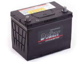 Автомобильный аккумулятор Delkor 80D26L 75 Ач 600 A/EN обратная полярность