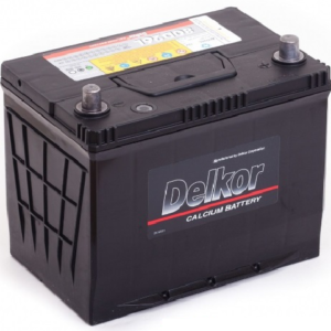 Автомобильный аккумулятор Delkor 80D26L 75 Ач 600 A/EN обратная полярность
