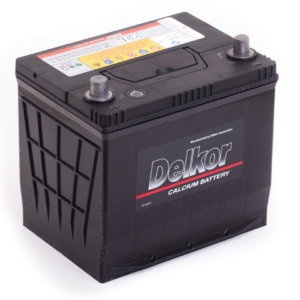 Автомобильный аккумулятор Delkor 75D23R 65 Ач 570 A/EN прямая полярность