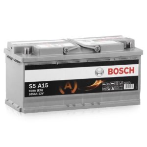 Аккумулятор 105 Ач Bosch S5 A150 60590109 AGM, обратная полярность, 950 A/EN