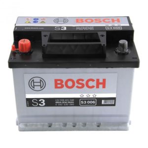 Аккумулятор 56 Ач Bosch S3 006 556401048, прямая полярность, 480 A/EN