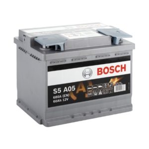 Аккумулятор 60 Ач Bosch S5 A05 560901068 AGM, обратная полярность, 680 A/EN
