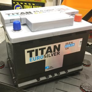 Аккумулятор 65 Ач TITAN EURO SILVER, прямая полярность, 650 A/EN