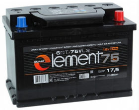 Аккумулятор Smart ELEMENT 75 Ач оп
