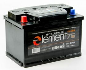 Аккумулятор Smart ELEMENT 75 Ач пп