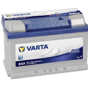 Аккумулятор 72  Ач Varta Blue Dynamic E43, обратная полярность, низкий, 680 A/EN