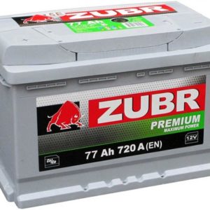 Аккумулятор Zubr (Зубр) Premium 77 Ач обратная полярность низкий 720 A/EN