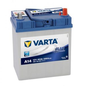 Аккумулятор 40 А. ч. VARTA Blue A14, обратная полярность, 330 A/EN